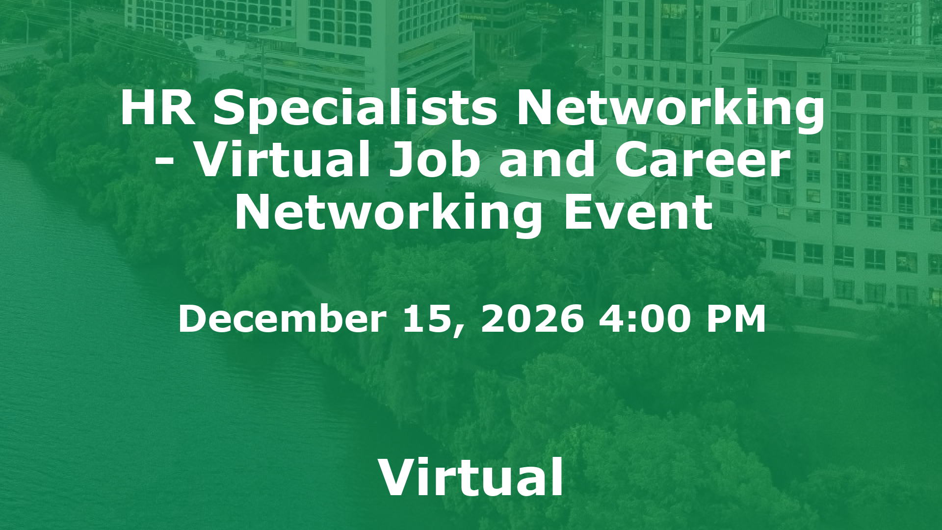 HR Specialists Networking - Virtual Job and Career Networking Event event image